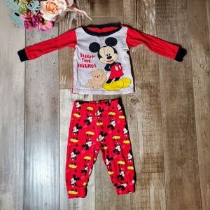 Mickey Mouse Pajamas Size 12 Months Disney Sleep Outfit Baby Boys PJs Pajamas